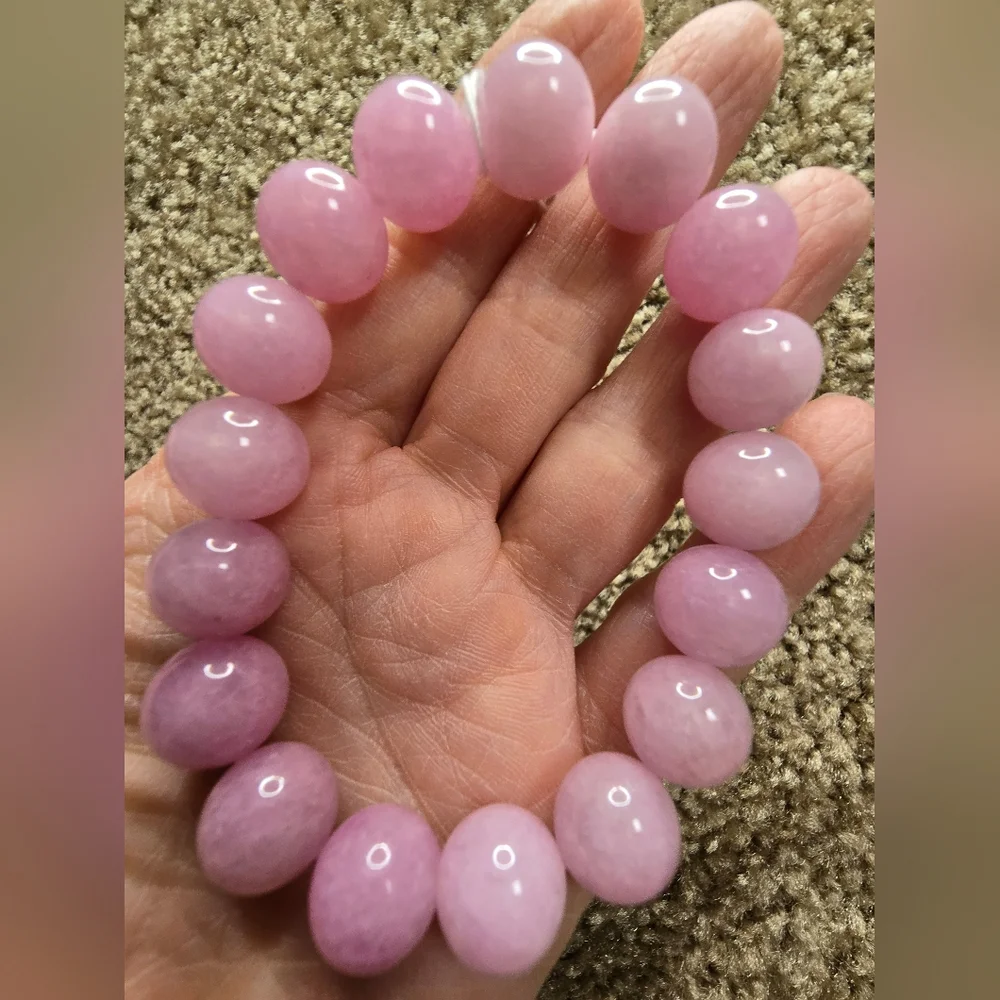 12mm Kunzite Bracelet ON SALE - Picture 4 of 7